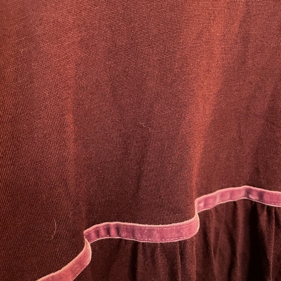 Boden Women’s Size 10 Long Sleeves Tee Maroon Green 444 - Picture 2 of 6